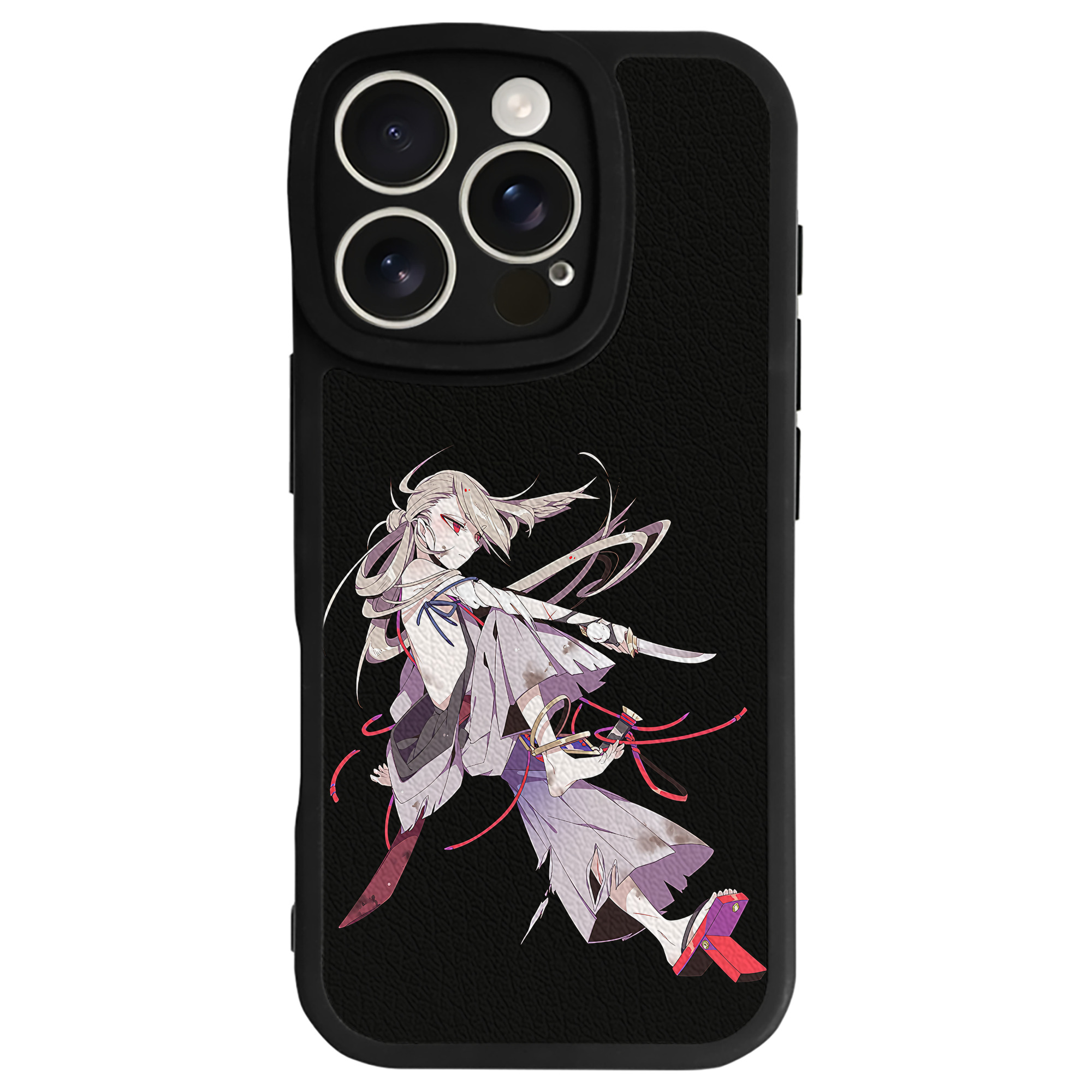 （画像用） 刀剣乱舞 Touken Ranbu 【iPhone 16シリーズ対応】シリコンスマホケース（レザー調） 材質：シリコン